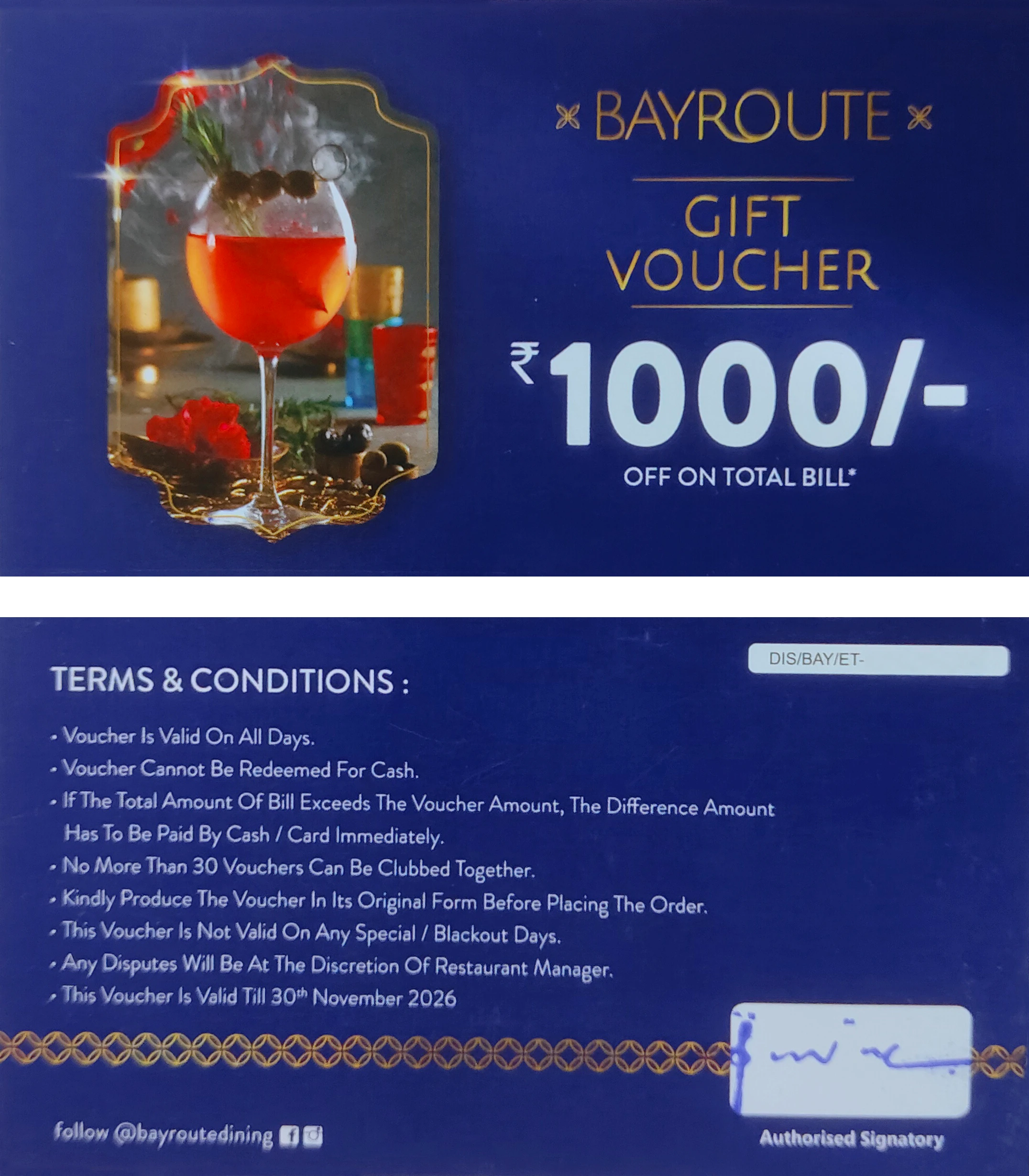 2 Bayroute Expiry 30112026