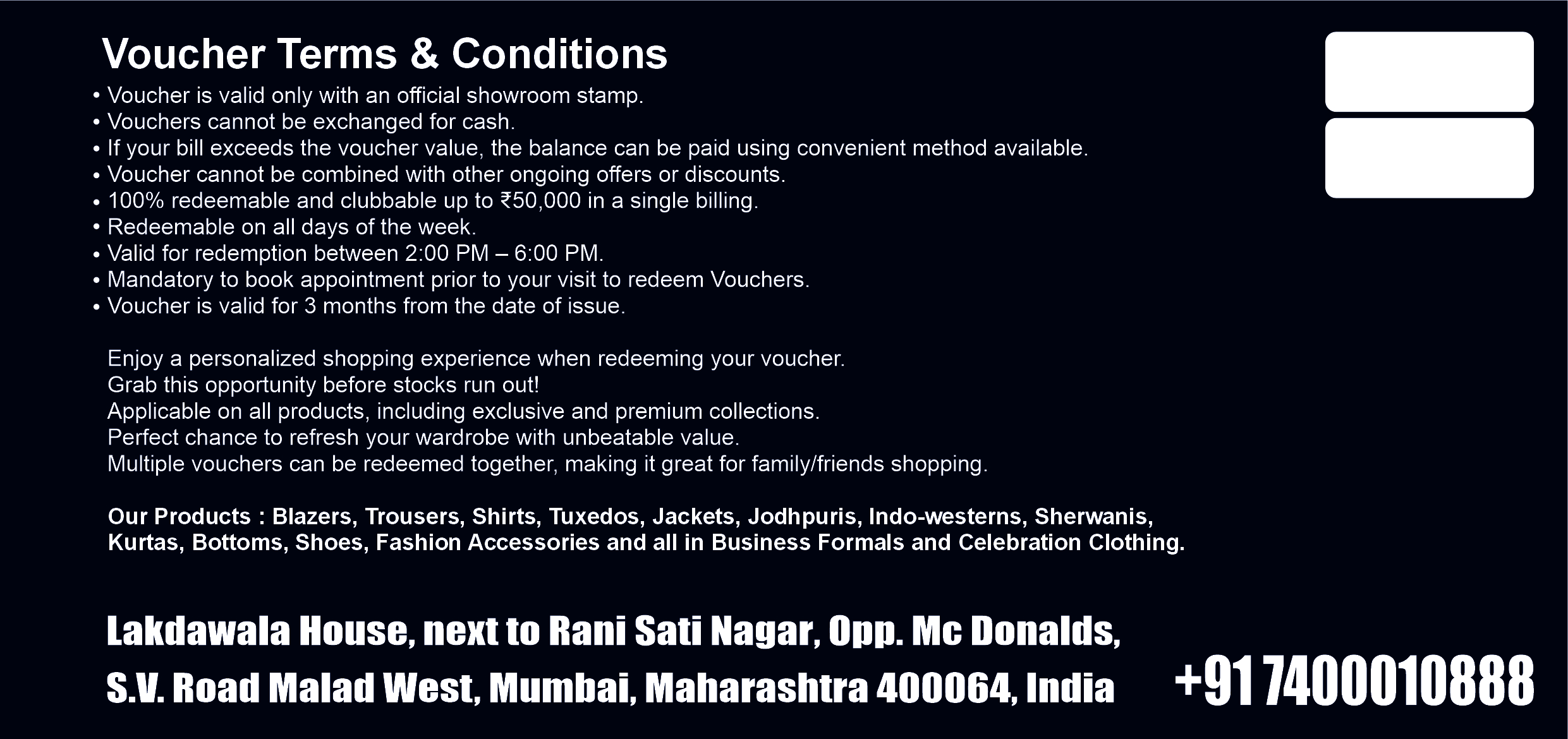 3 Sanjeev Gift Voucher 5000 03 FRONT (2)